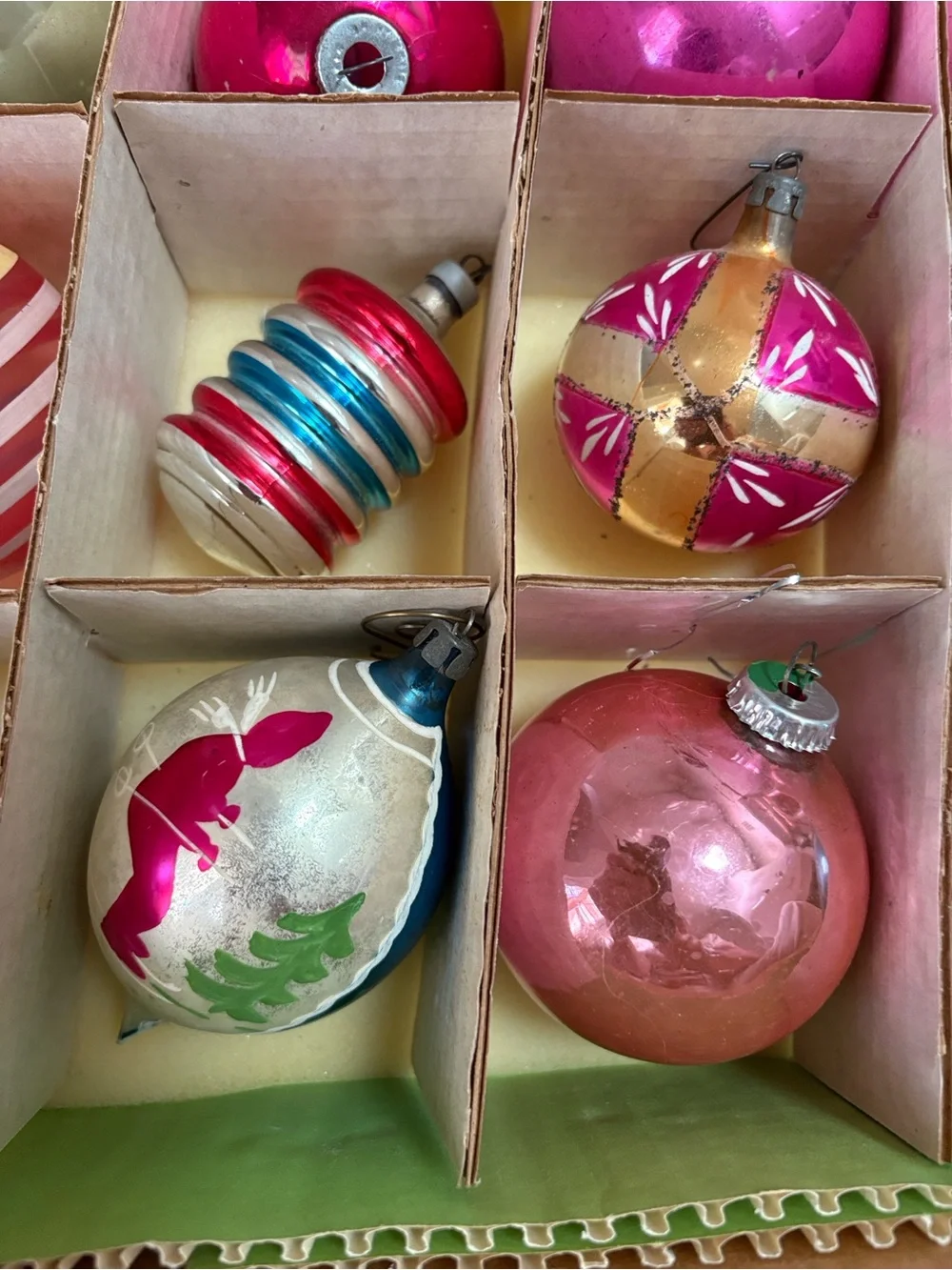16 Vintage Holiday Glass Ornaments
